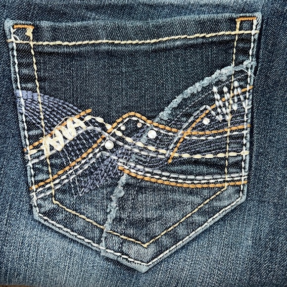 👖Wallflower Distressed Skinny Blue Jeans Women’s 8-10 based on measurements - Picture 9 of 17